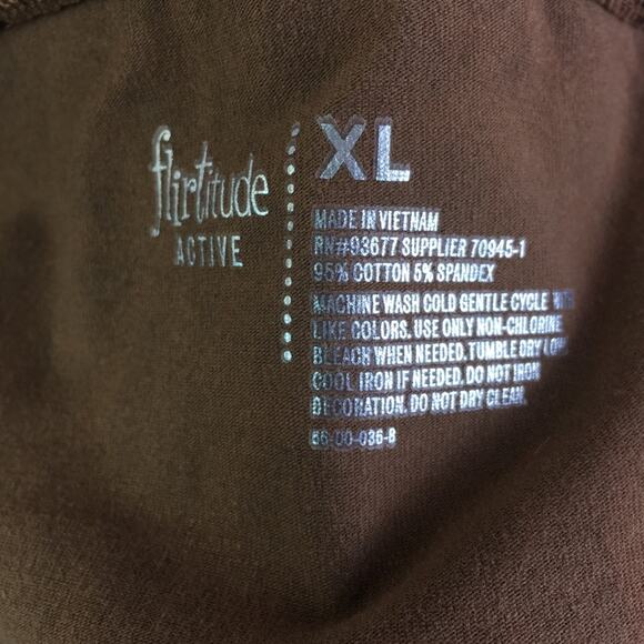 Flirtitude Active Crop Top Chocolate Leopard XL - Picture 10 of 11